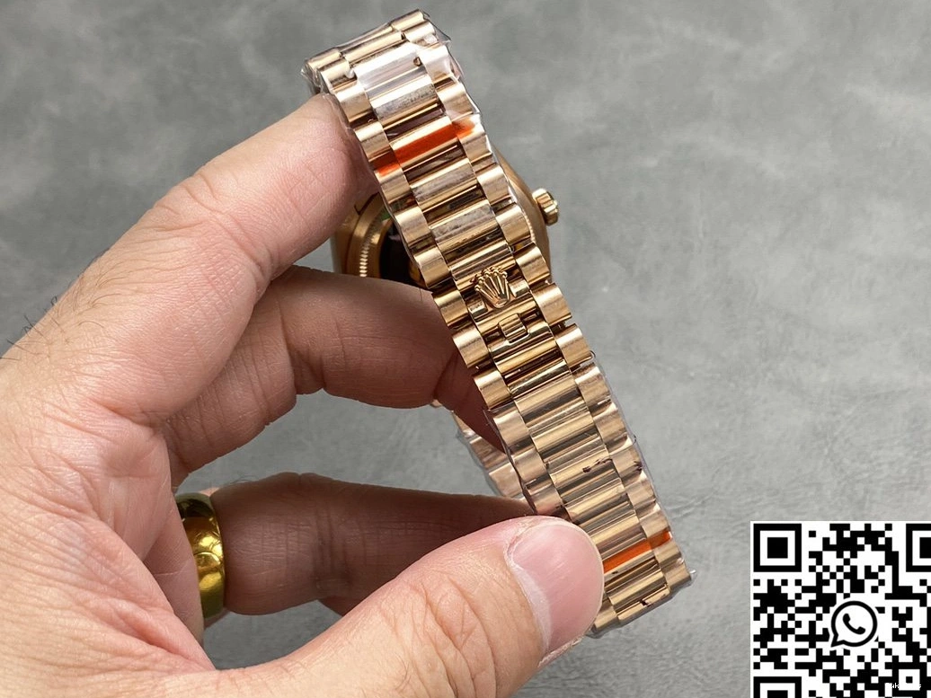 Steel Date Day Rose White M128235 Factory 36mm QF Gold Tungsten v5 Dial Rolex 0319